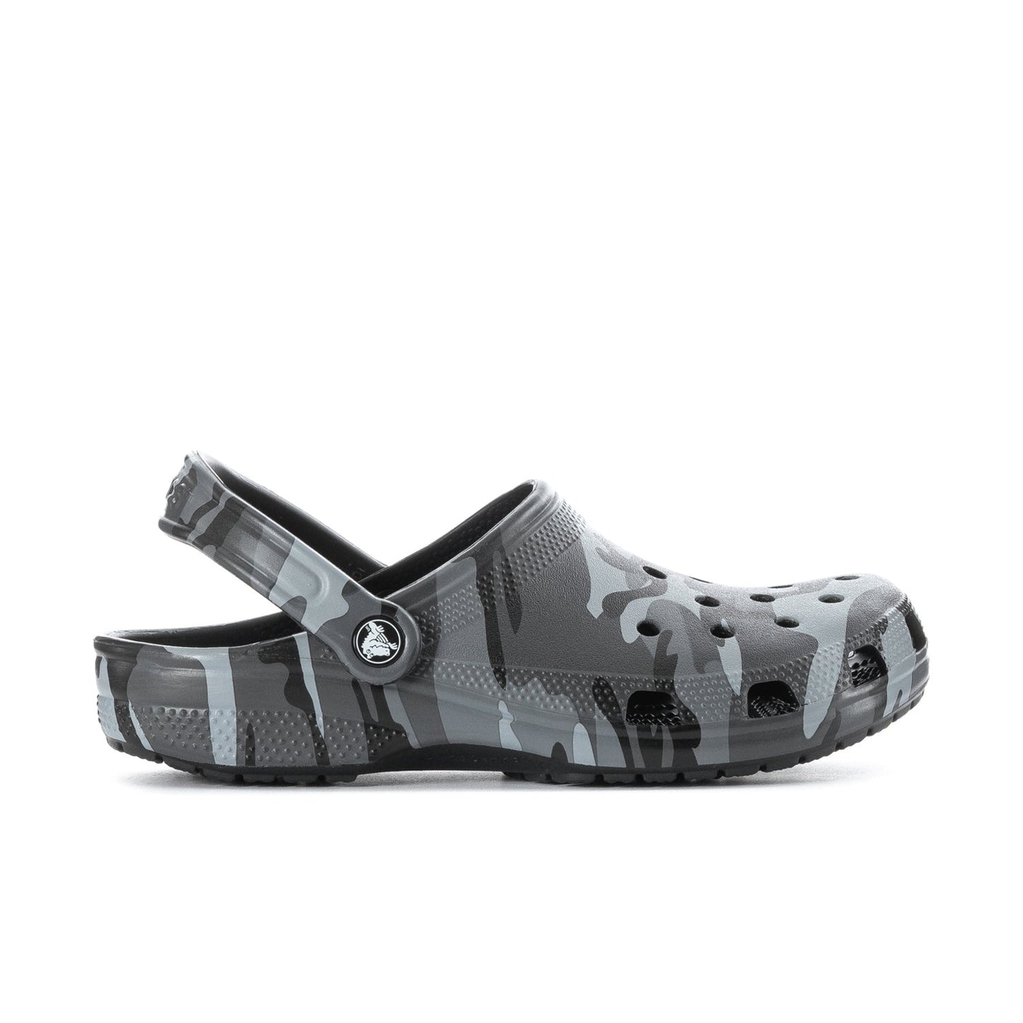 Crocs Men's Camo Classic Clog - Black / Grey